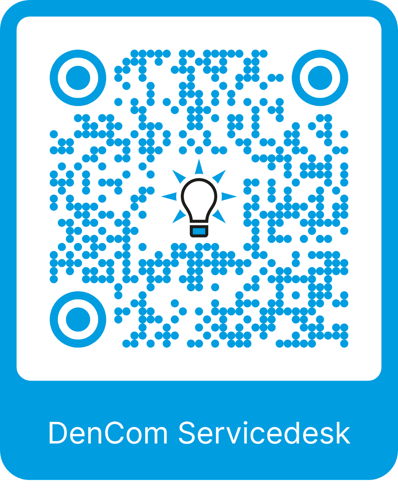 QR code DenCom Servicedesk WhatsApp